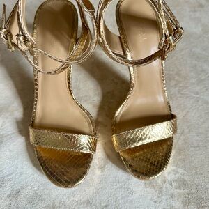 Michael Kors Gold Strappy Heels